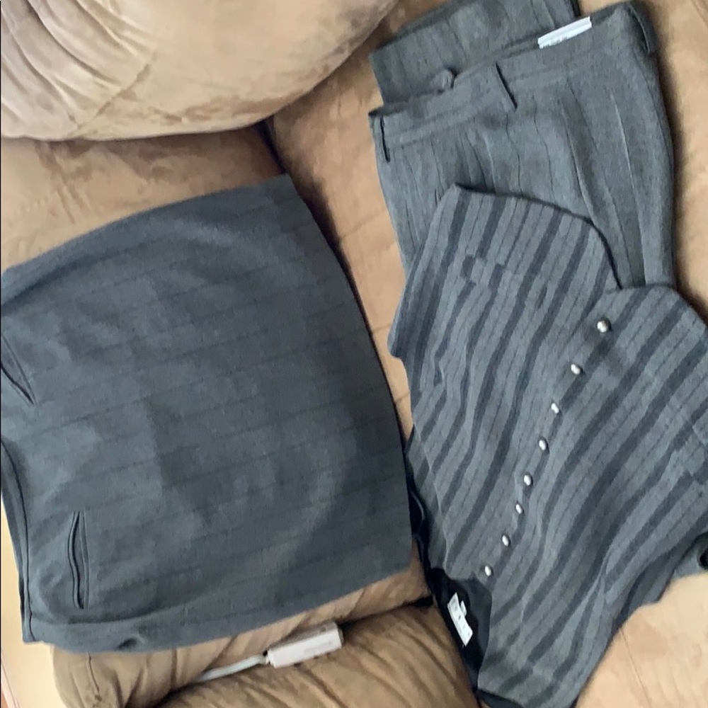 Skirt, vest, Pants, separate or together